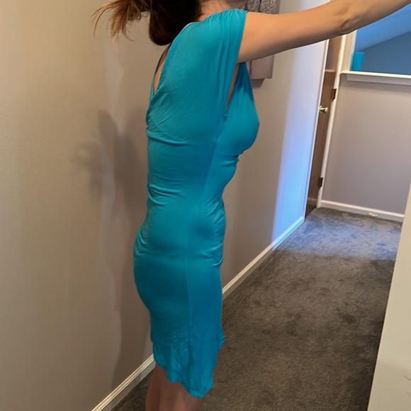 Sexy AF thin mini asymmetrical dress - Picture 4 of 5